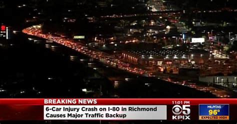 Injury accident closes I-80 in Richmond